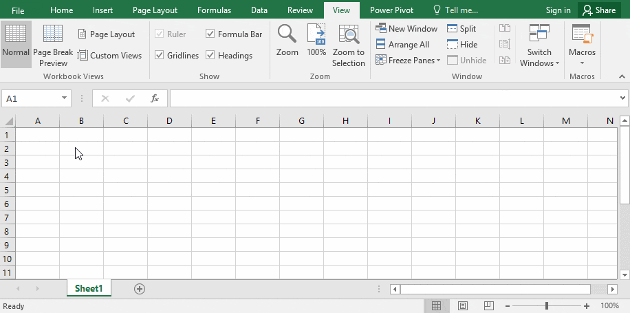 Cara Menggunakan Splite View pada Microsoft Excel